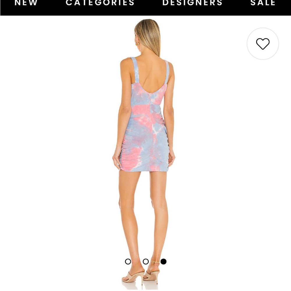 SUPERDOWN Georgie Ruched Mini Dress in Pink Multi
 from Revolve - Picture 3 of 6